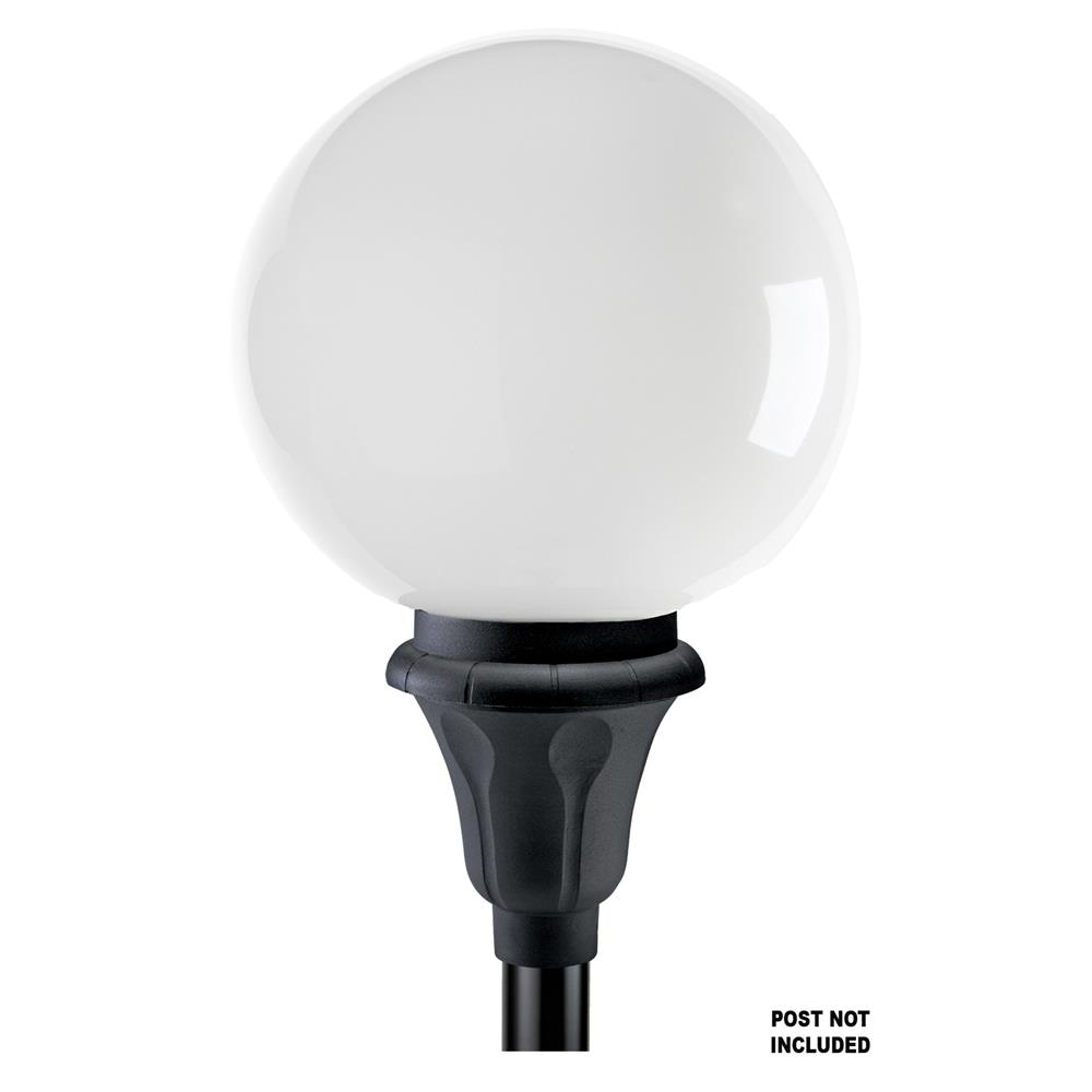 Wave Lighting C2014TL-WH Commercial Park Place Series Globe Post Light in White